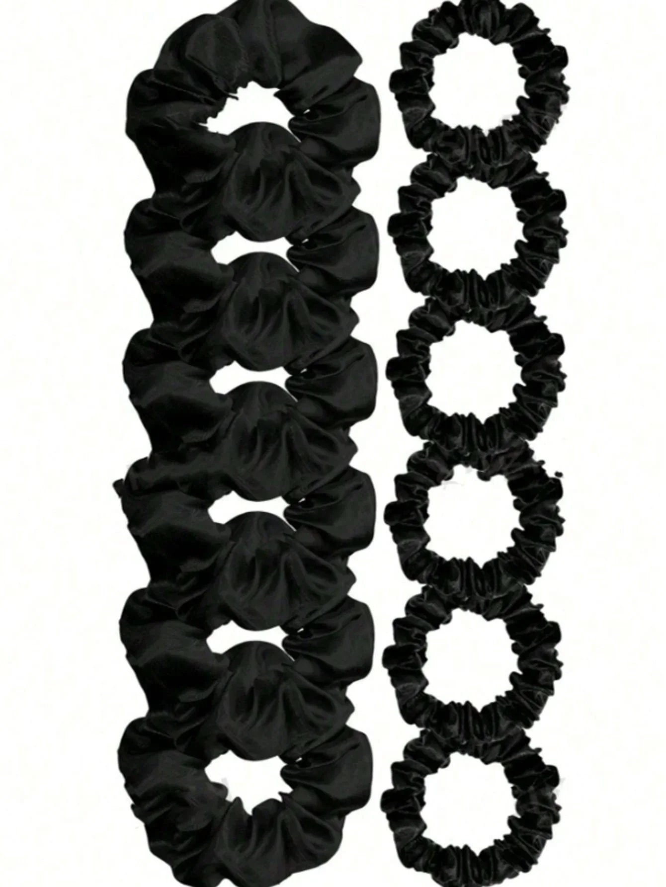 Élastiques à cheveux en satin pour prévenir les frisottis, attaches pour cheveux en velours satiné, chouchous en satin, attaches pour queue de cheval