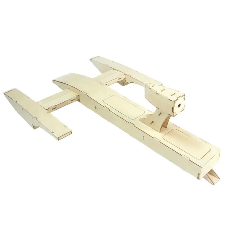 木製電動 RC スピードボート エアボート スピードレーシングボート ラジコン DIY ビルディングキット、シングルモデル交換用