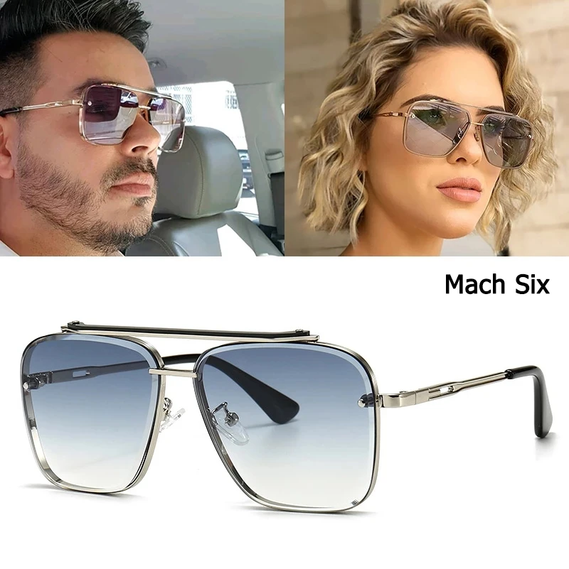 

BEGREAT Classic Mach Six Style Gradient Sunglasses Cool Men Vintage Brand Design Sun Glasses Lentes очки солнечные женские