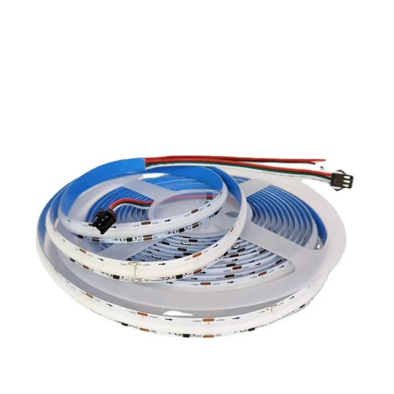 

5M DC 12V/24V Pixel RGB COB Светодиодная лента WS2811 IC 720LED/m Адресная для декора комнаты Гибкая интеллектуальная светодиодная лента высокой плотности