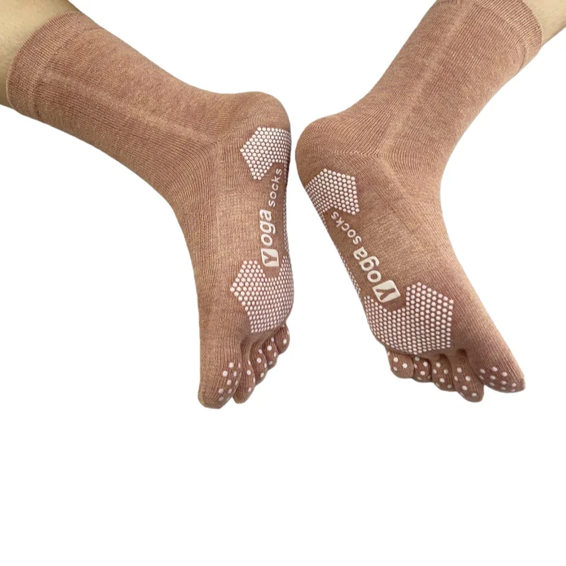 DRUR لطيف بيلاتيس اليوغا قبضة الجوارب للنساء تنفس عدم الانزلاق غريبي باري طاقم الجوارب ل رياضي الباليه هدايا عيد الميلاد