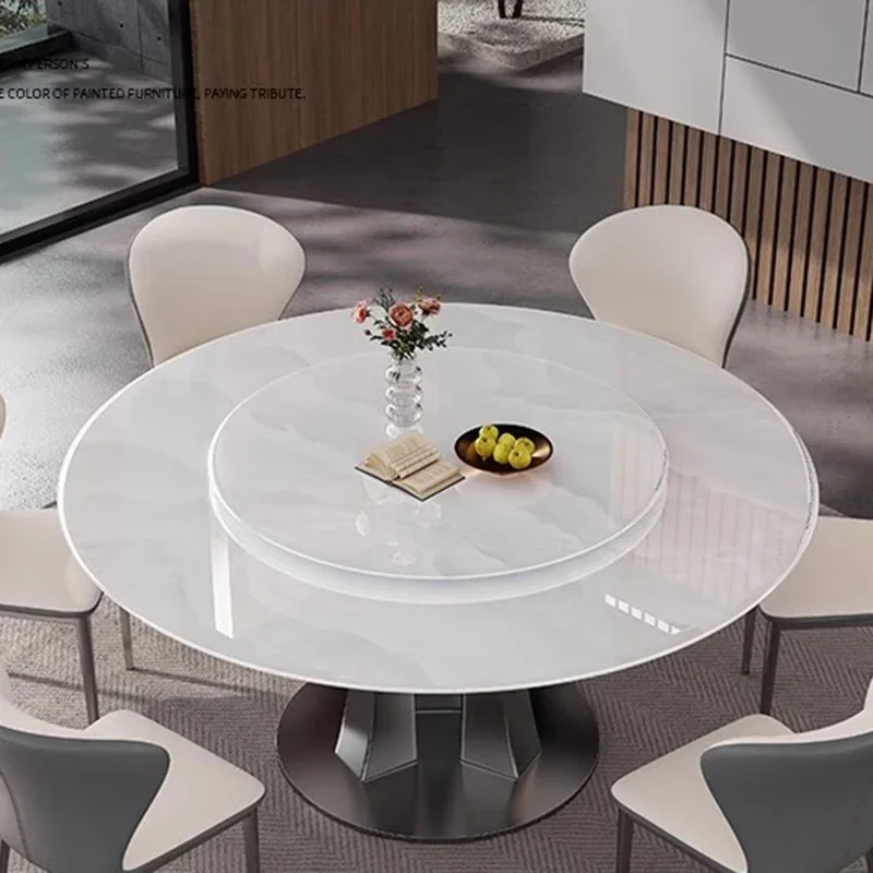 

Круглый обеденный стол в скандинавском стиле, современный роскошный компьютерный стол для гостиной, высокий обеденный стол, офисная мебель