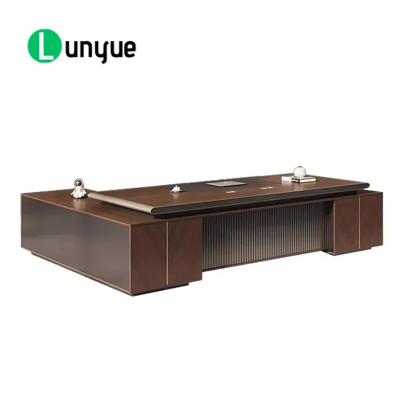 Luxury High-End Painted Executive Desk Simple Modern Boss Table for President Office Computer Workstation Durable Furniture