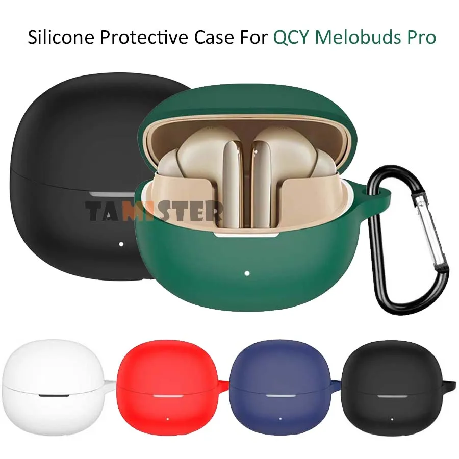 Para qcy melobuds pro caso capa de silicone manga protetora para qcy melobuds pro bluetooth sem fio fone ouvido protetor accessorie