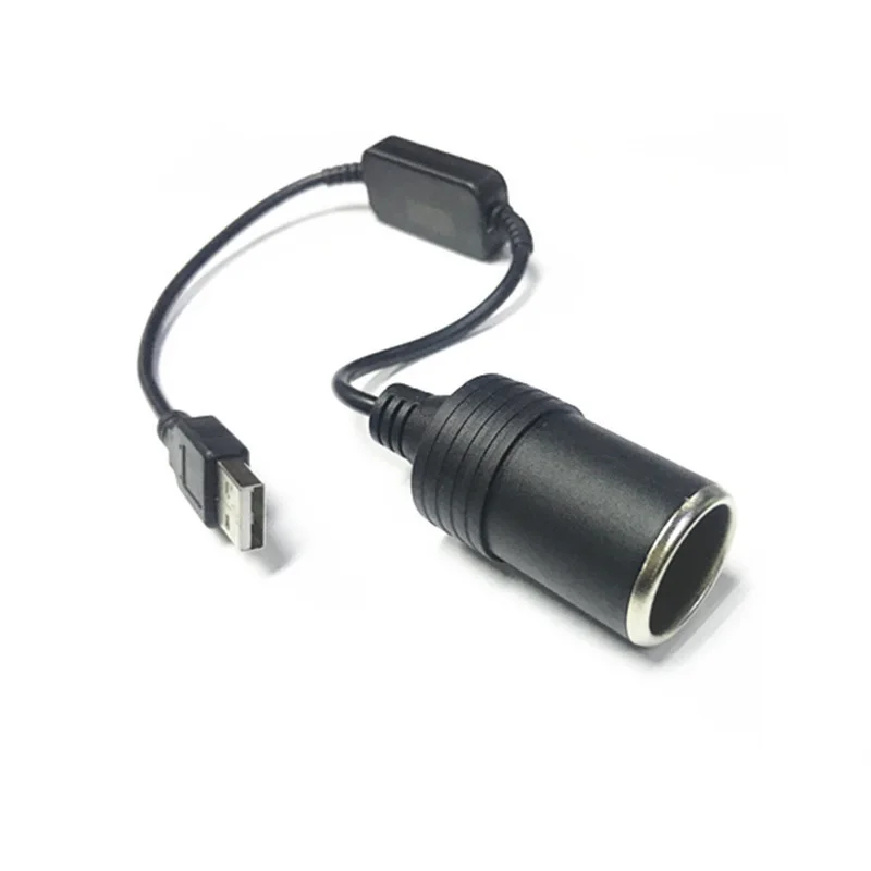 NEW 5V 2A USB To 12V Cigarette Lighter Socket USB Male to Female Cigarette Lighter Adapter Converter Car Electronics Accessories view 3