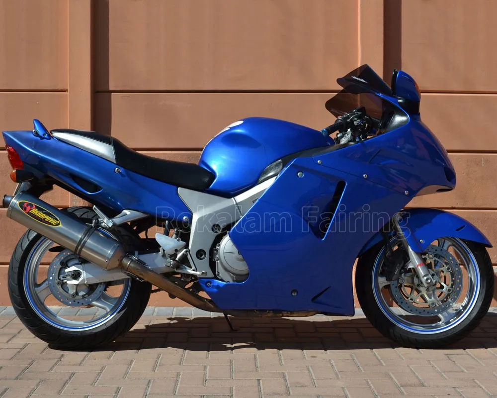 For Honda CBR1100XX 96 97 98 99 00 01 02 03 04 05 06 07 CBR 1100 XX 1996-2007 Blue Fairing Kit  (Injection Molding)