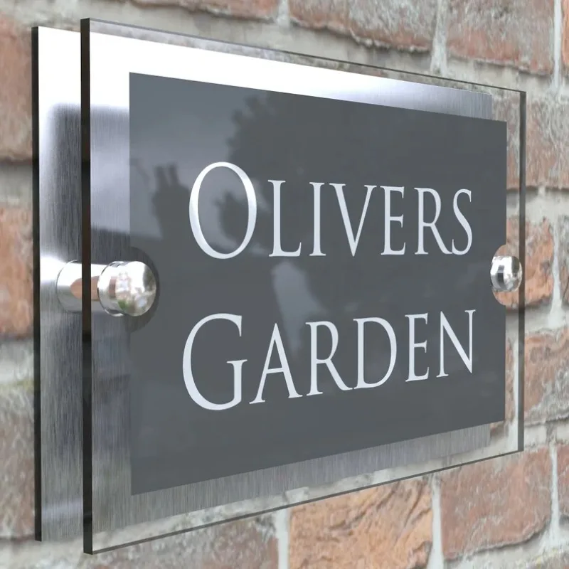 Acrylic House  Light, Digital Address Indication Number Plate, Double-layer Digital House ,  Warning Sign