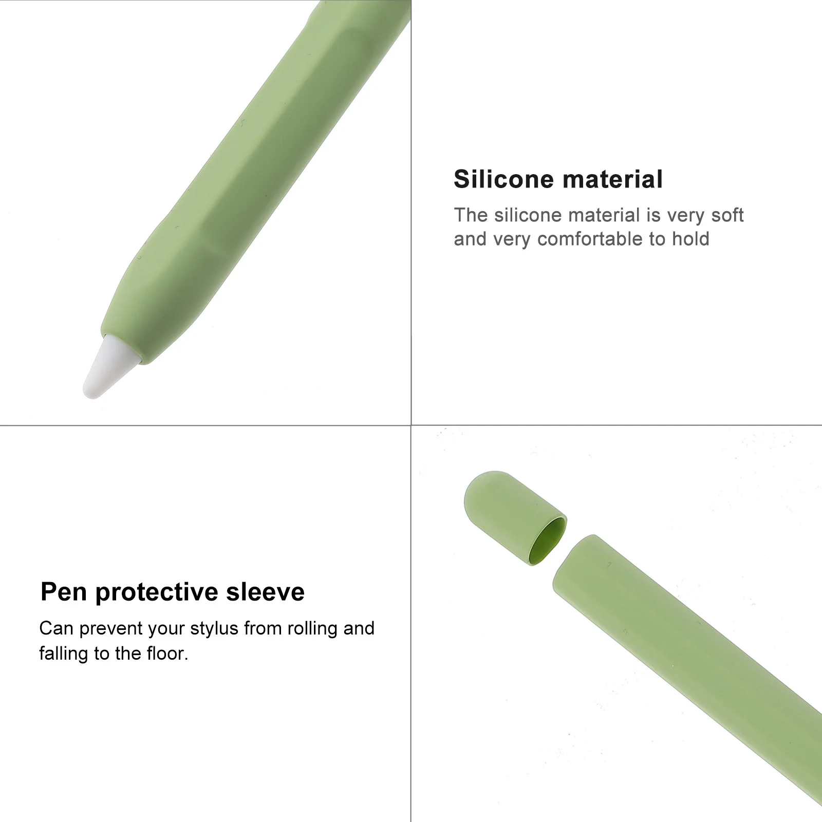 

Anti-Slip Silicone Stylus Protective Sleeve For Pencil 2 Carrot-Shaped Durable Case Kids Students Gift Compatible Touch