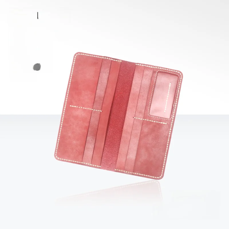 genuine-leather-long-wallet-hand-sewn-diy-materials-unisex-vintage-mist-wax-leather-multi-card-slot-mobile-phone-bag