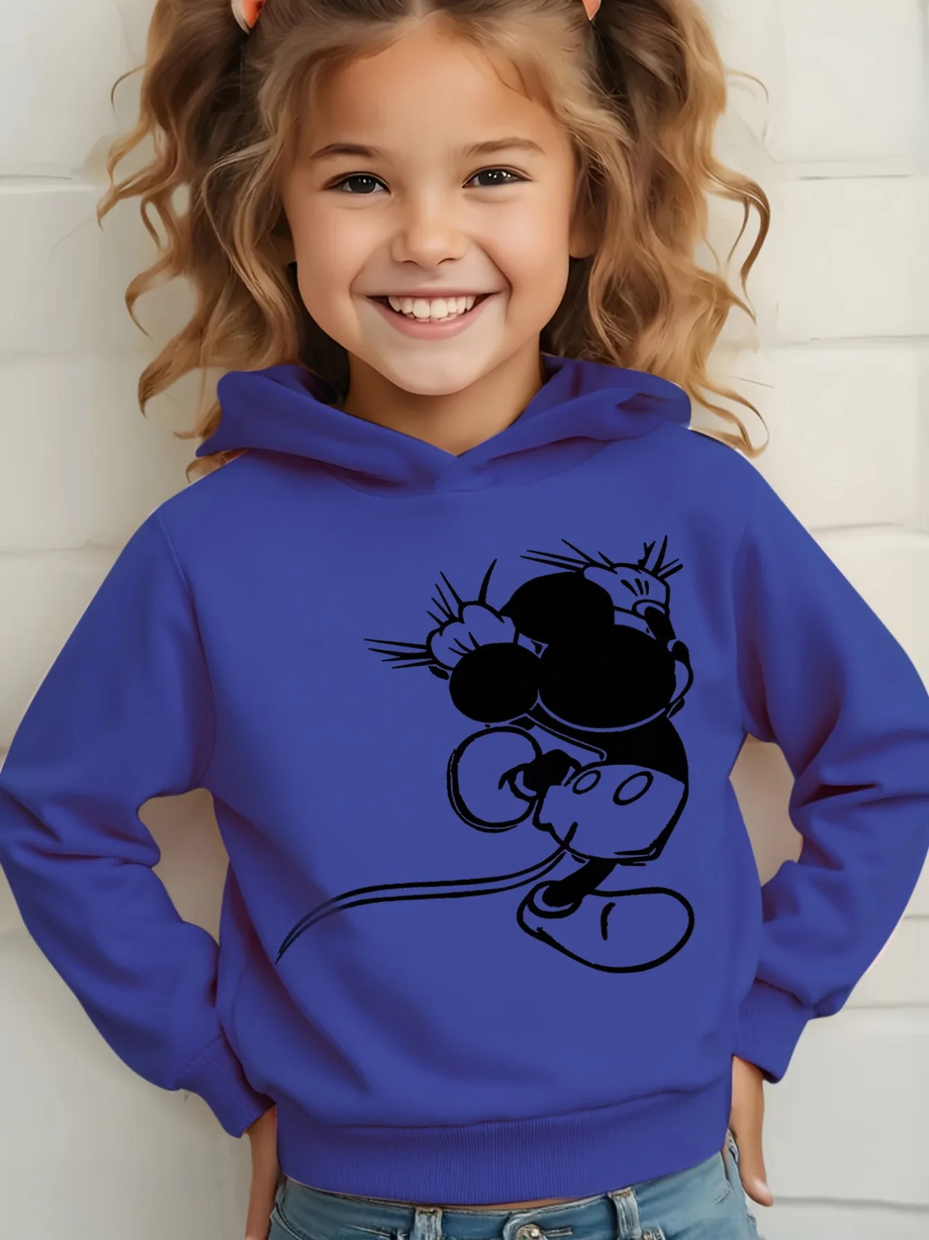 2026 ديزني شخصية للأطفال ملابس طويلة الأكمام لطيف ميكي وميني ديزني لاند الأسرة طبعة هوديي هدية الهالوين #4