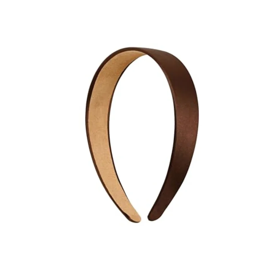 

1.25 Inch Wide Satin Non Slip Hard Headband with No Teeth