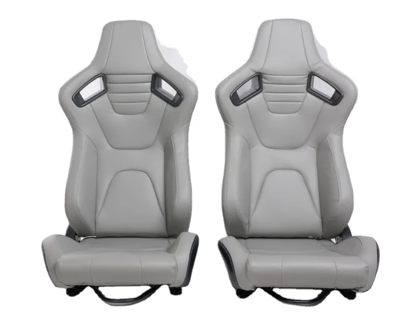 

2 шт. универсальное кожаное гоночное сиденье, гоночное сиденье, регулируемое сиденье