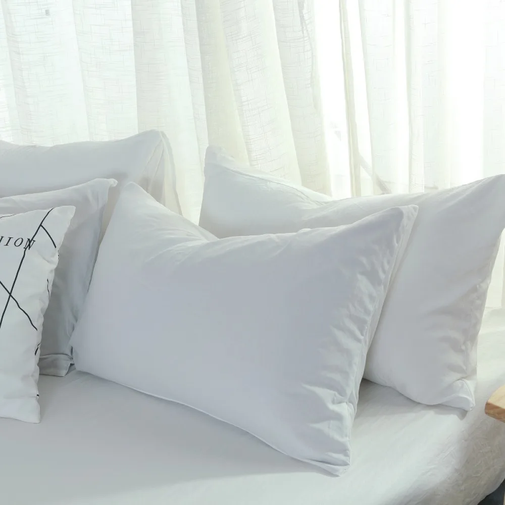 Modern Simple Pillowcase Brushed Fabric Solid Color Bedding Sham Soft Comfortable Breathable Pillow Cover Home Textile Decor