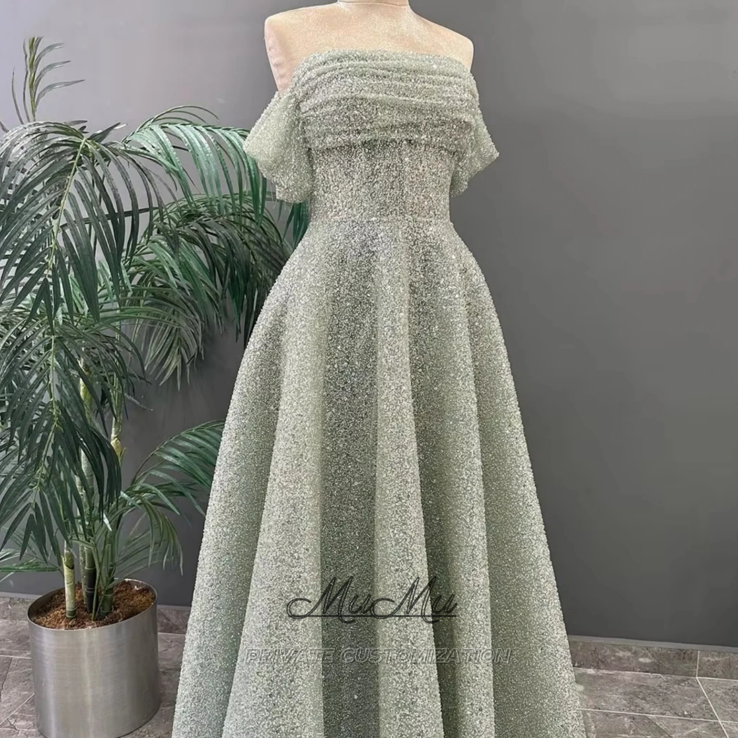 

MuMu Customized Luxury Prom Dresses 2025 Woman Party dresses Cocktail Dresses Birthday Luxury Dresses Green sequin dresses