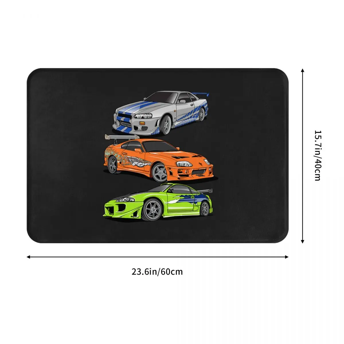 Movie Fast And Furious Brian O'connor Doormat Cushion Carpet Rug Kitchen Entrance Home Floor Mat for Living room Footpad Mats