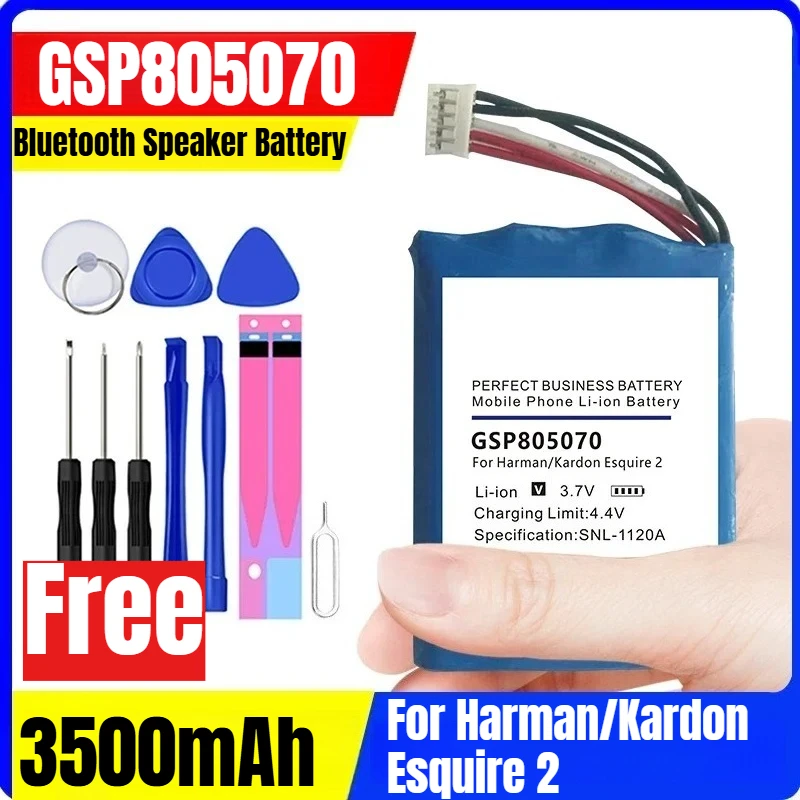 

GSP805070 3500mAh Bluetooth Speaker Battery for Harman/Kardon Esquire 2+Tools