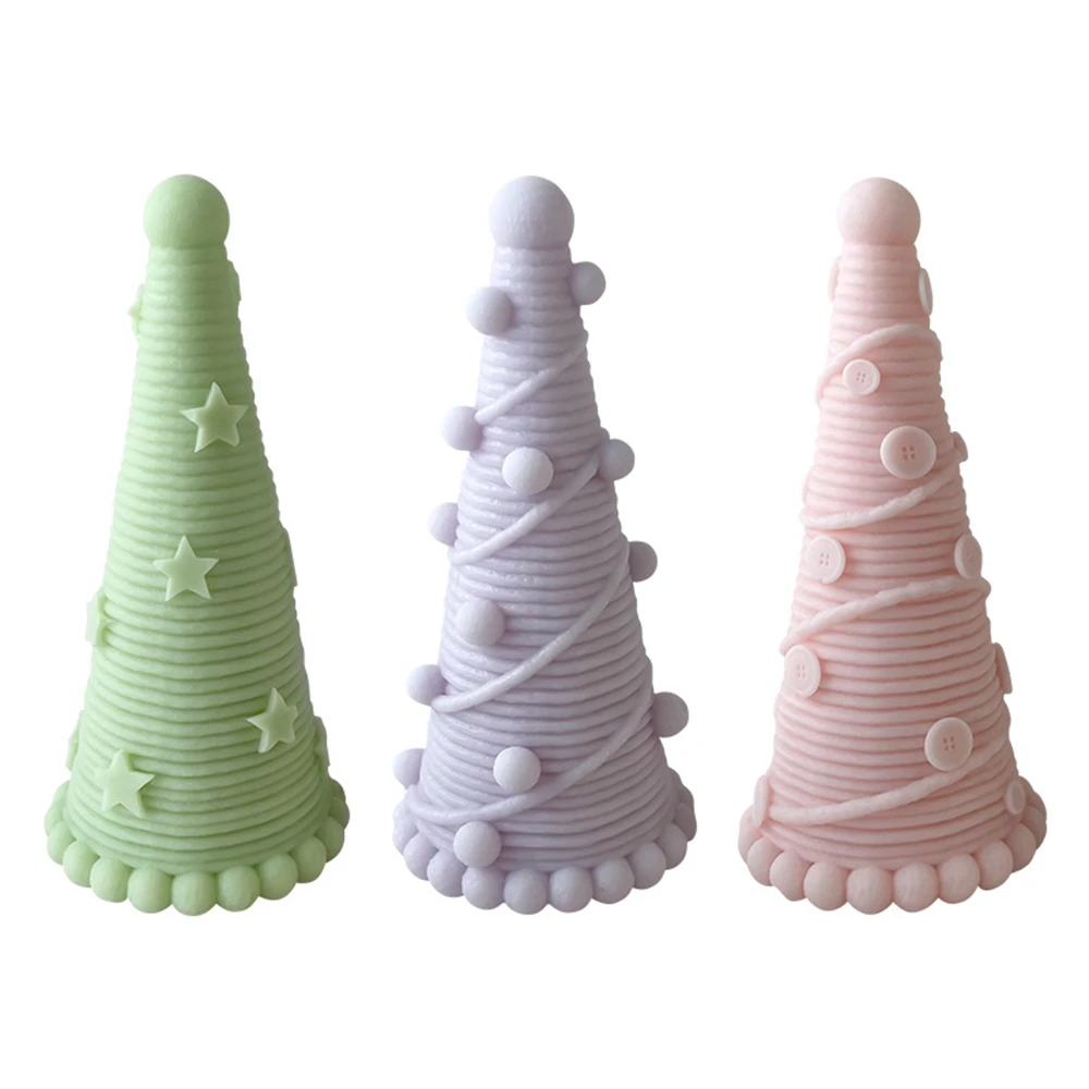 

Christmas Tree Candle Silicone Mold DIY Handmade Aromatherapy Silicone Mold Scented Making Tools 3D DIY Handmade Fragrance