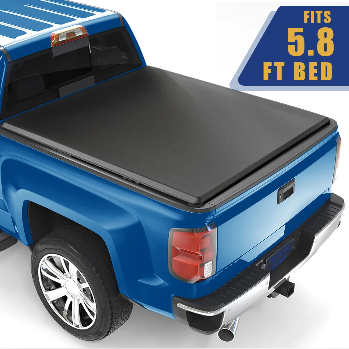 5.8FT Soft Roll-Up  Cover Fits for 2007-2025 Silverado Sierra 1500 Truck Bed