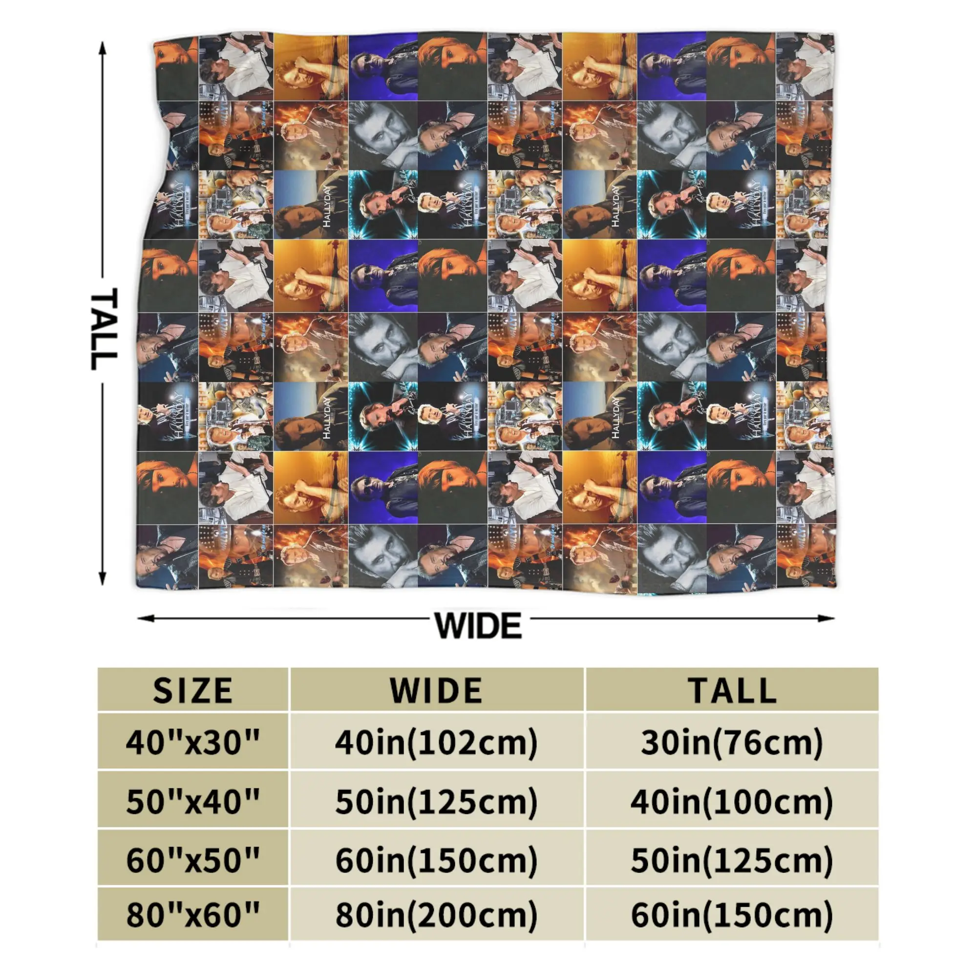جوني هاليداي صور مجمعة الصوف رمي بطانية البطانيات للمنزل الأريكة سوبر سرير دافئ البساط