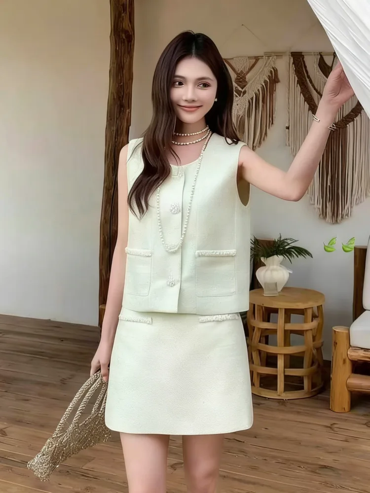 3pcs/pack Newest High Quality French Fashion Women 2 Piece Sets