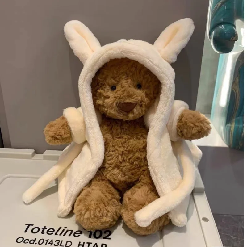 

Барфоломейская серия медведей, плюшевая игрушка, медведь из баклажанов, милое украшение для дивана, подарок на день рождения, фестиваль, хороший подарок для всех возрастов