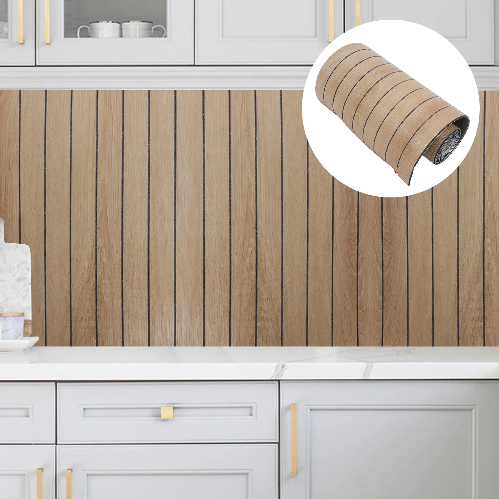 

Wall Slat Panels 3d Wall Panels Peel Stick Self Adhesive Waterproof Wallpaper Decorative Stickers For Kitchen Bathroom40cmx300cm