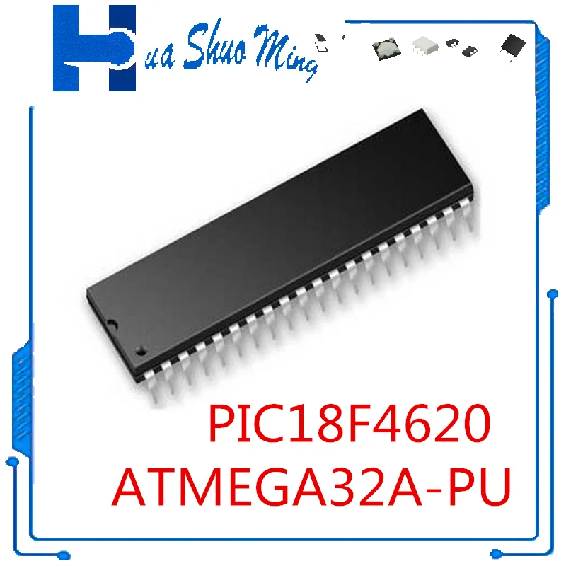 2 Pcs/Lot   PIC18F4620-I/P 18F4620  ATMEGA32A-PU DIP-40