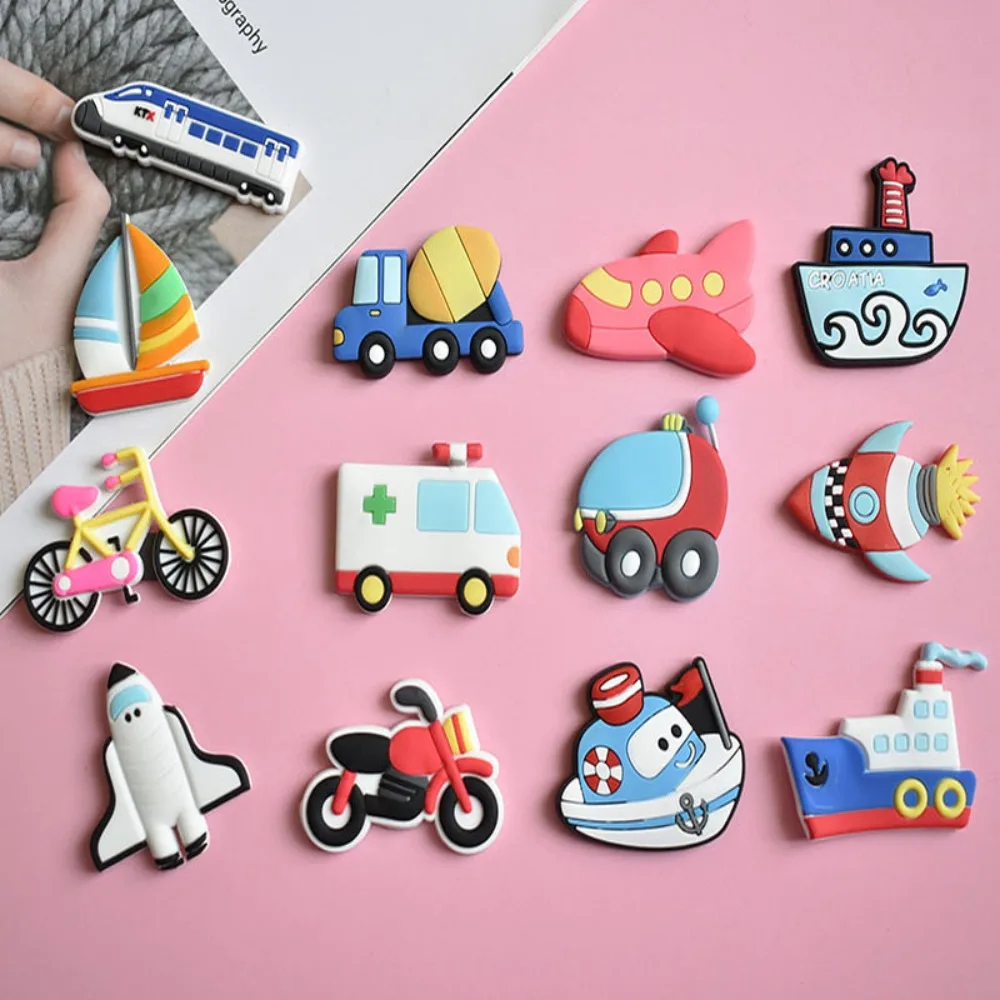 Cute Cartoon Refrigerator Magnet Silicone Creative Soft Rubber Sticker Car Early Education Magnetic Sticker Refrigerator Note