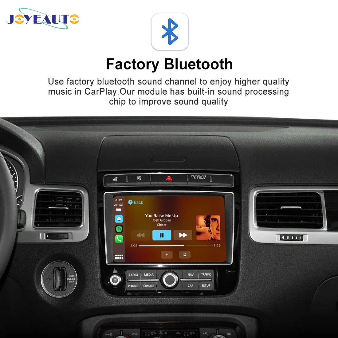 JoyeAuto CarPlay Retrofit Box for Volkswagen Touareg RNS850 2010-2017 8