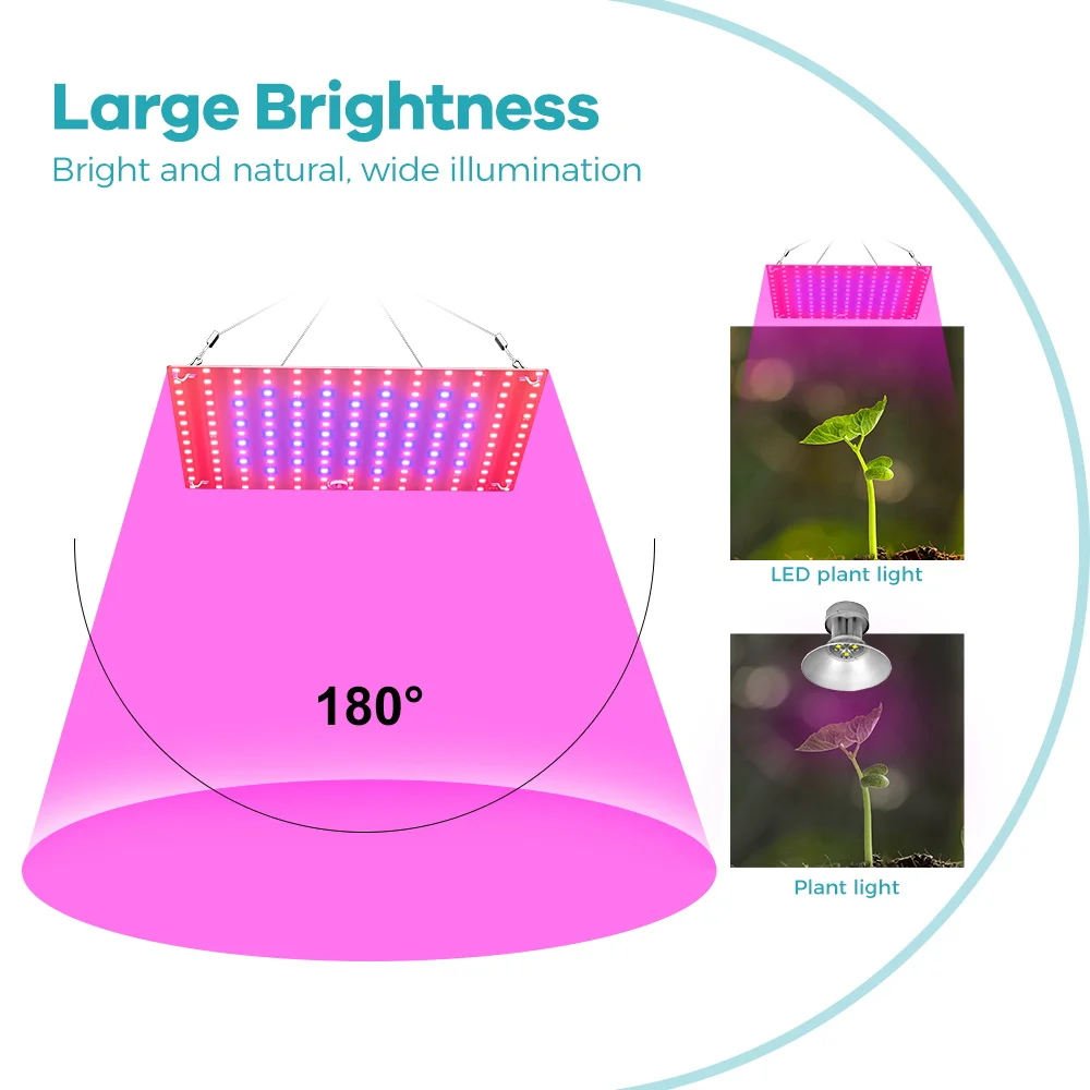 LED Plant Growth Light 220V Full Spectrum 40W Quantum Board Fill Lamp Hydroponic Seedling Cultivation Lamps Flower Grow Lighting