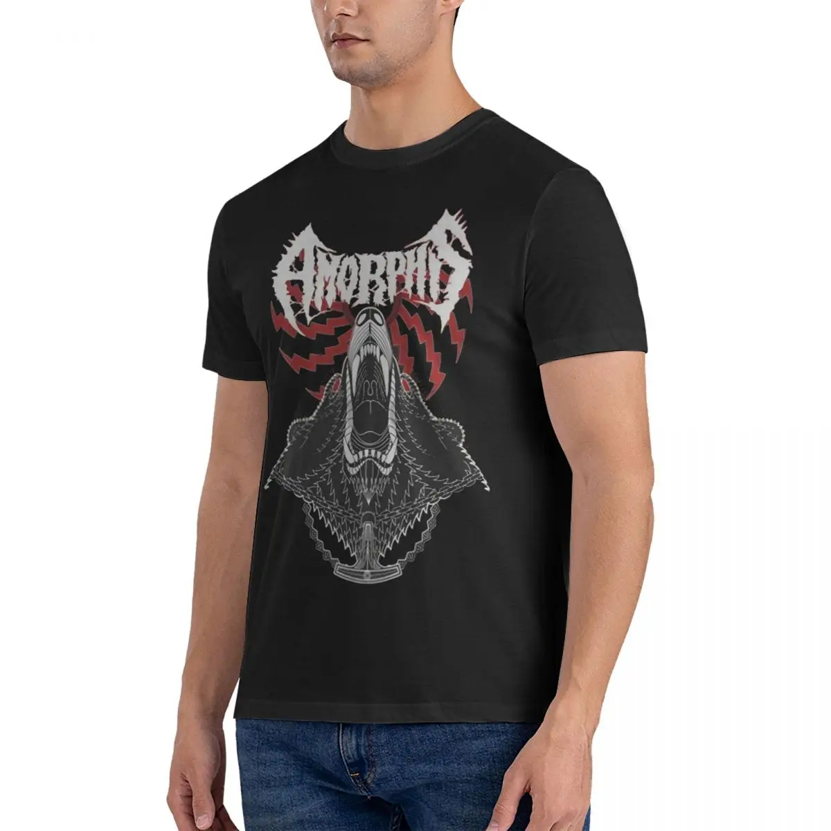 Best Selling Art Heavy Metal Band For Fan T Shirt Men Cotton Creative T-Shirts Crew Neck Amorphis Tees Short Sleeve Clothing