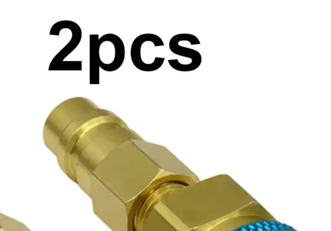 

2pcs High Low Voltage Connectors Quick Coupler Kit Premium Auto AC Adapter For Seamless Fluorinated Automotive Home Use
