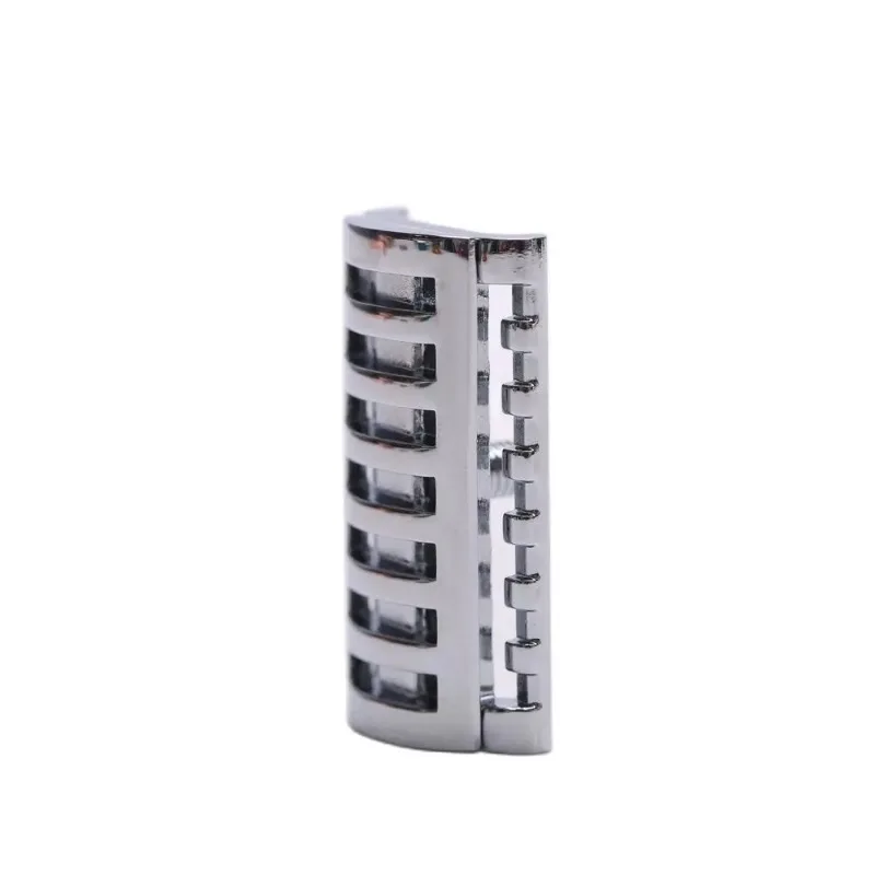 YAQI Kepala Pisau Cukur Keselamatan Pria KNIGHT-HELMET Dewasa untuk Alat Cukur Portabel Kepala Pisau Cukur Pria Minimalis Warna Krom Kualitas Tinggi