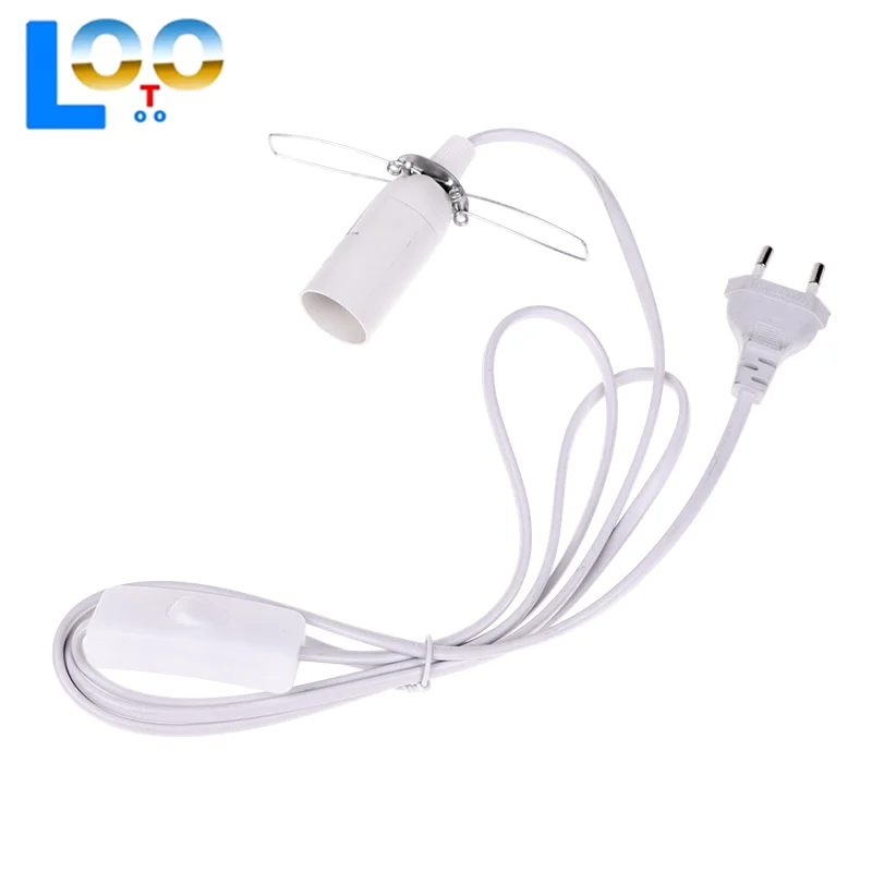 Вилка европейского стандарта E14, держатель для подвесного светильника, цоколь для лампочек с проводом переключателя, кабель питания 1,55 м для подвесного светильника, подвесной светильник