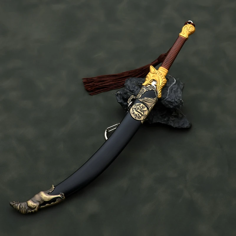 ブラッドナイフ祖先フィルムとテレビ周囲 22 センチメートルブラッドナイフシース亜鉛合金武器モデル工芸品装飾おもちゃ