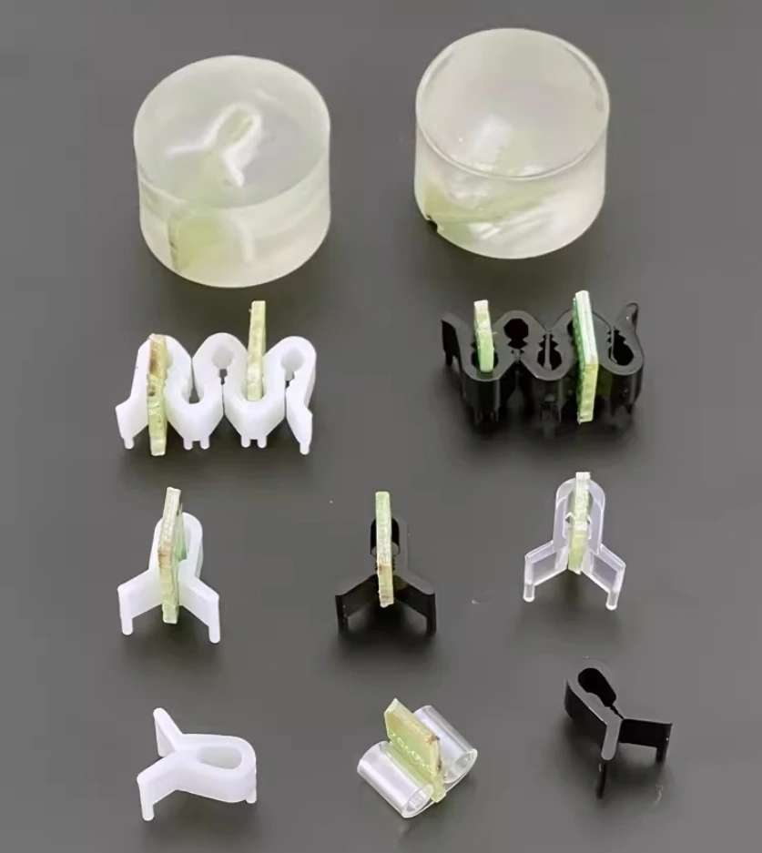 10PCS Metallographic Microscope Section Clip Insert Inlay Slice Sample Holder Microsectioning Slide Mold Clamp PCB Experimental