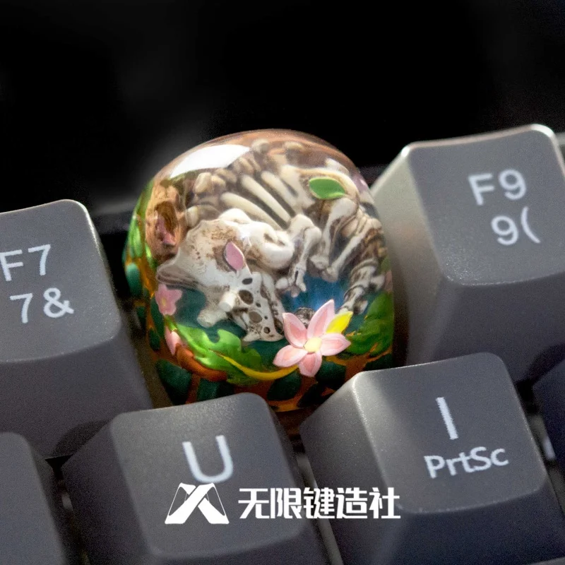 Triângulo dragão pedra psiquiatra molde arte personalizada personalização esc tridimensional resina keycaps anime em torno de natal