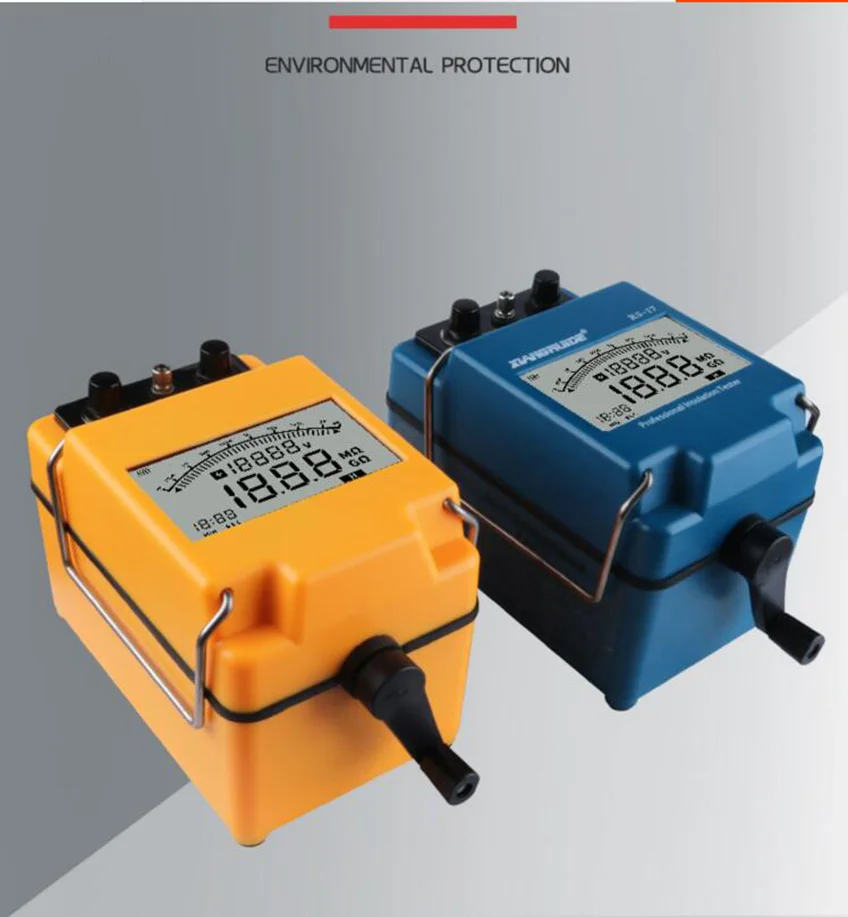 Electronic Hand-crank Digital Insulation Resistance Tester Digital Display Resistance Meter 250v Shaker 500v Megohmmeter