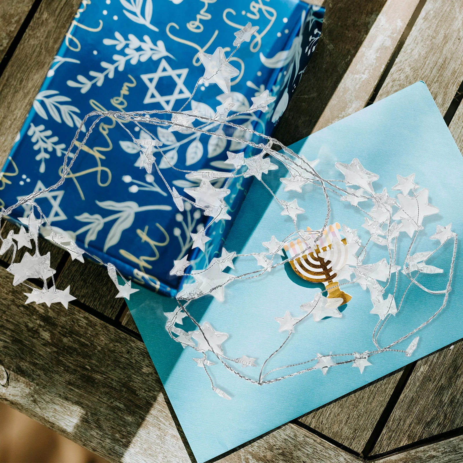 

Acrylic Transparent Star Beads Garland Clear Christmas Tree Ornaments Winter Holiday Decor Xmas Party Supplies