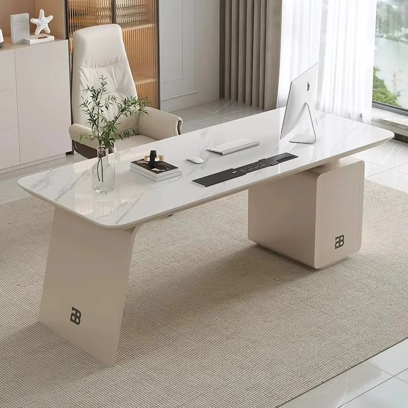 

Strong Designer Writing Office Desk Hutch Storage Drawers Organizer Office Desks Study White Mesa Para Computador Furniture