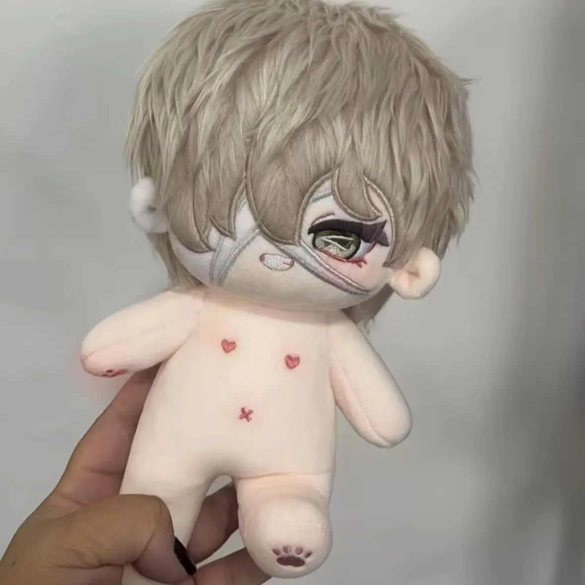 Jogo anime identidade v floriaan marca investigador de incêndio cosplay pelúcia boneca corpo 20cm vestir-se brinquedos de pelúcia