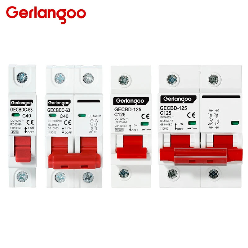 1P 2P DC1000V Mcb C…