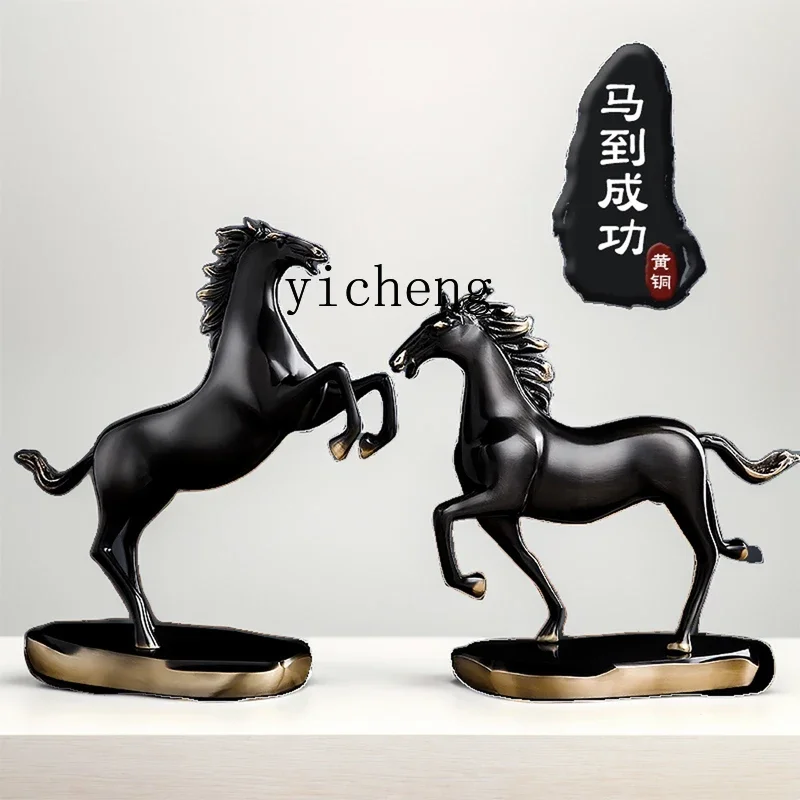 

copper horse lucky zodiac small living room wine cabinet successfully decorated large senior office ornament