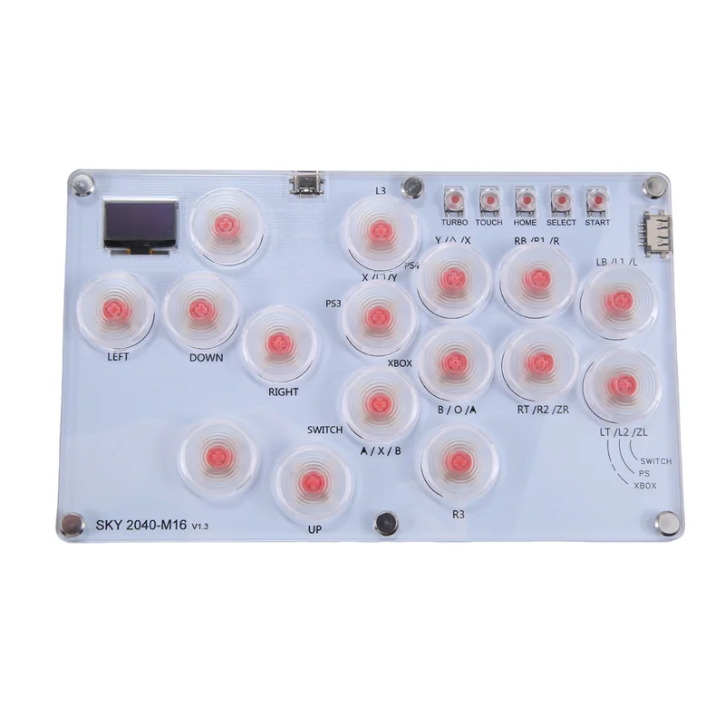 VO-16Key 조이스틱 Hitbox 키보드 아케이드 스틱 컨트롤러 PS4/PS3/스위치/스팀 아케이드 Hitbox 컨트롤러 파이트 스틱