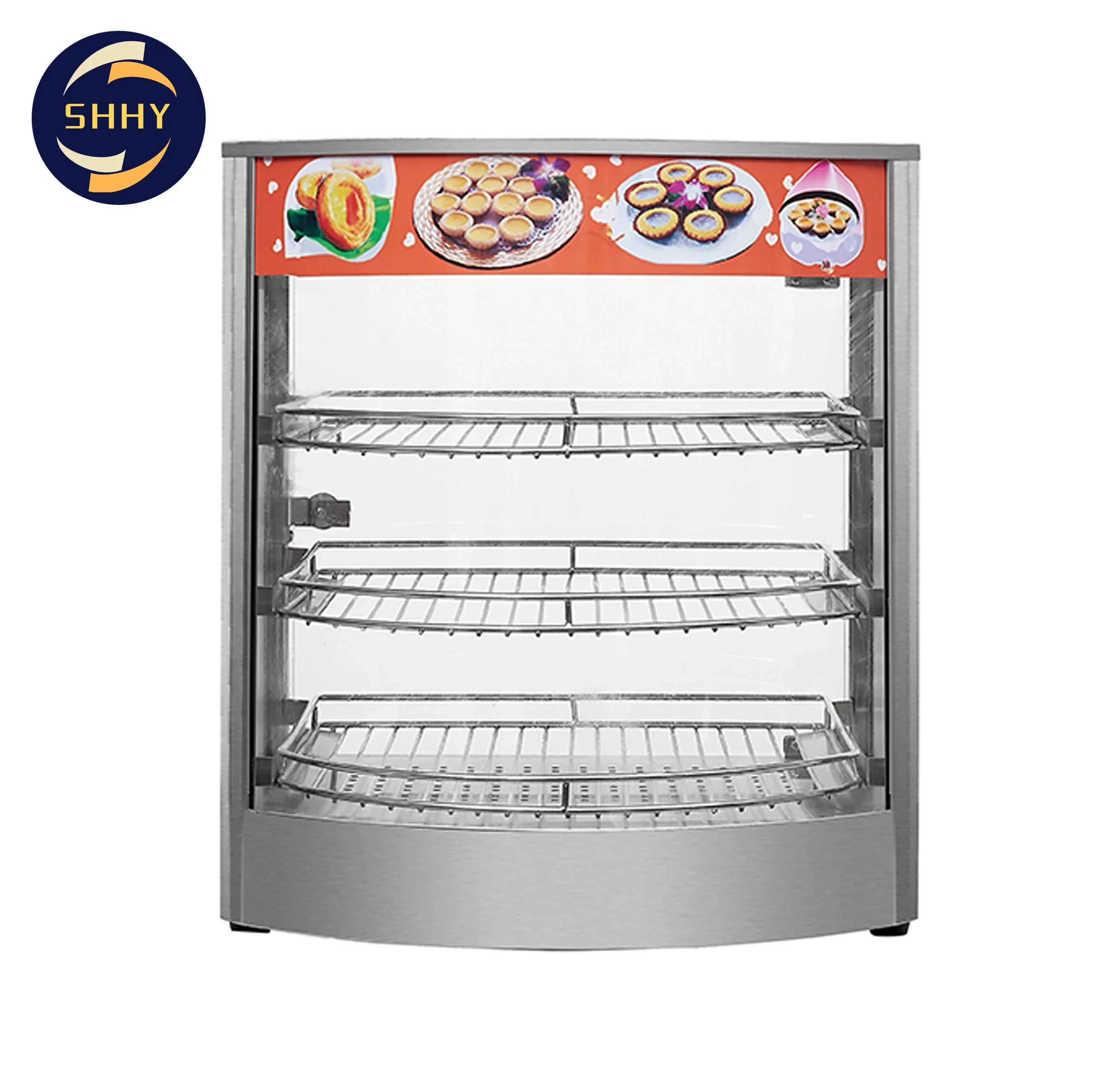 

Factory Outlet Hot Food Bread Snack Chicken Pizza Equipment Warmer Showcase Display Cabinet