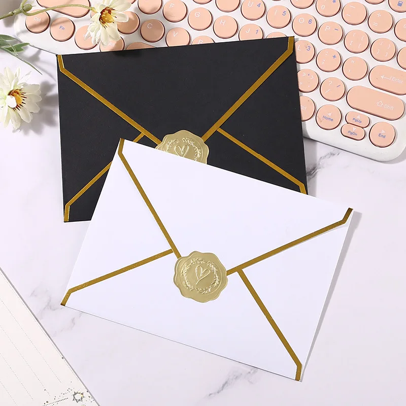 1/2/4 Blatt Gold/Silber geprägte Herzaufkleber Einladungskarte Umschlag Versiegelungsaufkleber Geschenk Dekor selbstklebende Aufkleber – Detail 5