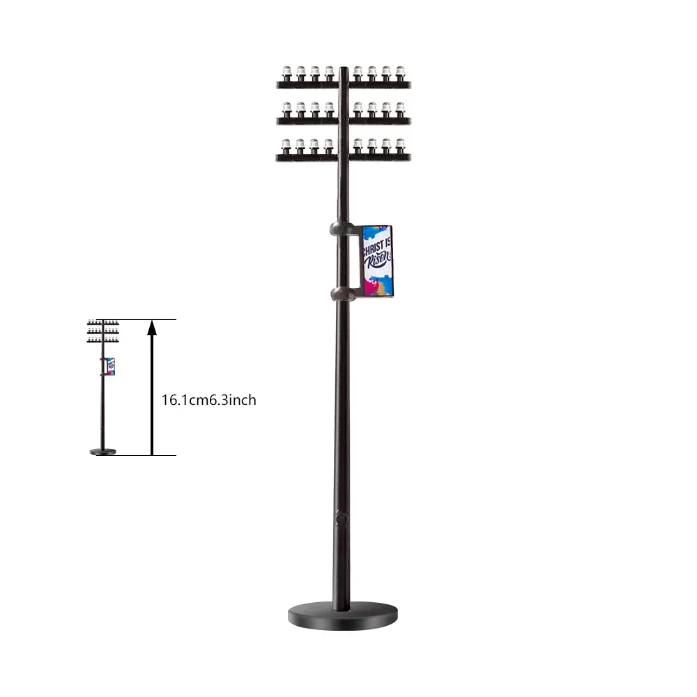 Schaal Diy Modellering Simulatie Telefoonpalen Elektrische Lijn Pole Model Kit Voor Spoorweg Trein Layout Scène Materiaal Diorama