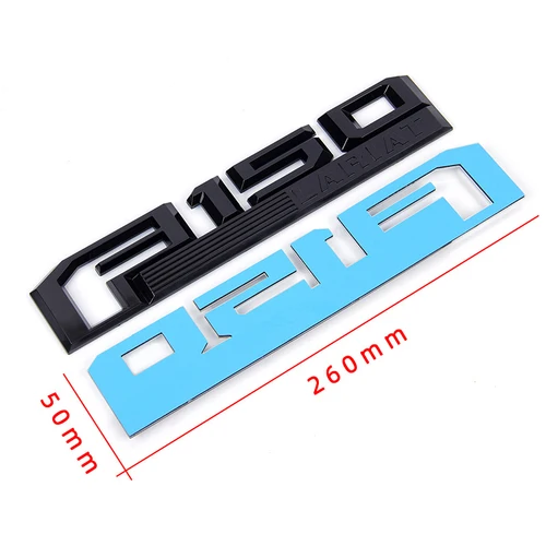 Imagen 2 del producto 2 uds ABS pegatina para coche emblema accesorios auto calcomanía insignia estilo para Ford F-150 raptor xlt logotipo lARIAT