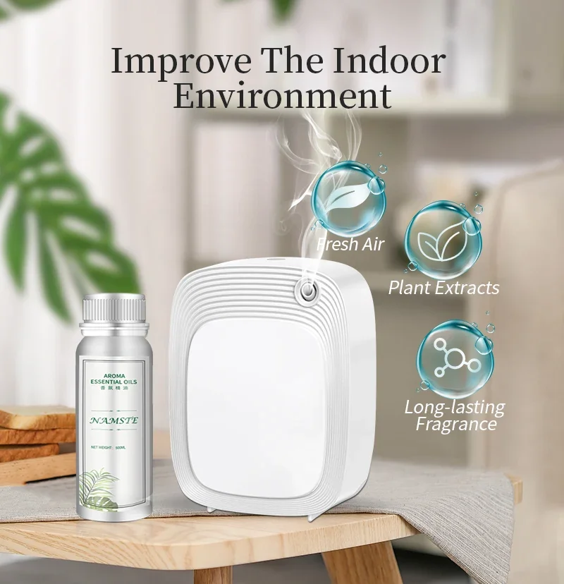 Namste Aromatische Huisverfrissers Aan De Muur Gemonteerde Hotel Etherische Oliën Diffuser Slimme Timing Parfum Aromatische Olie Geur Apparaat