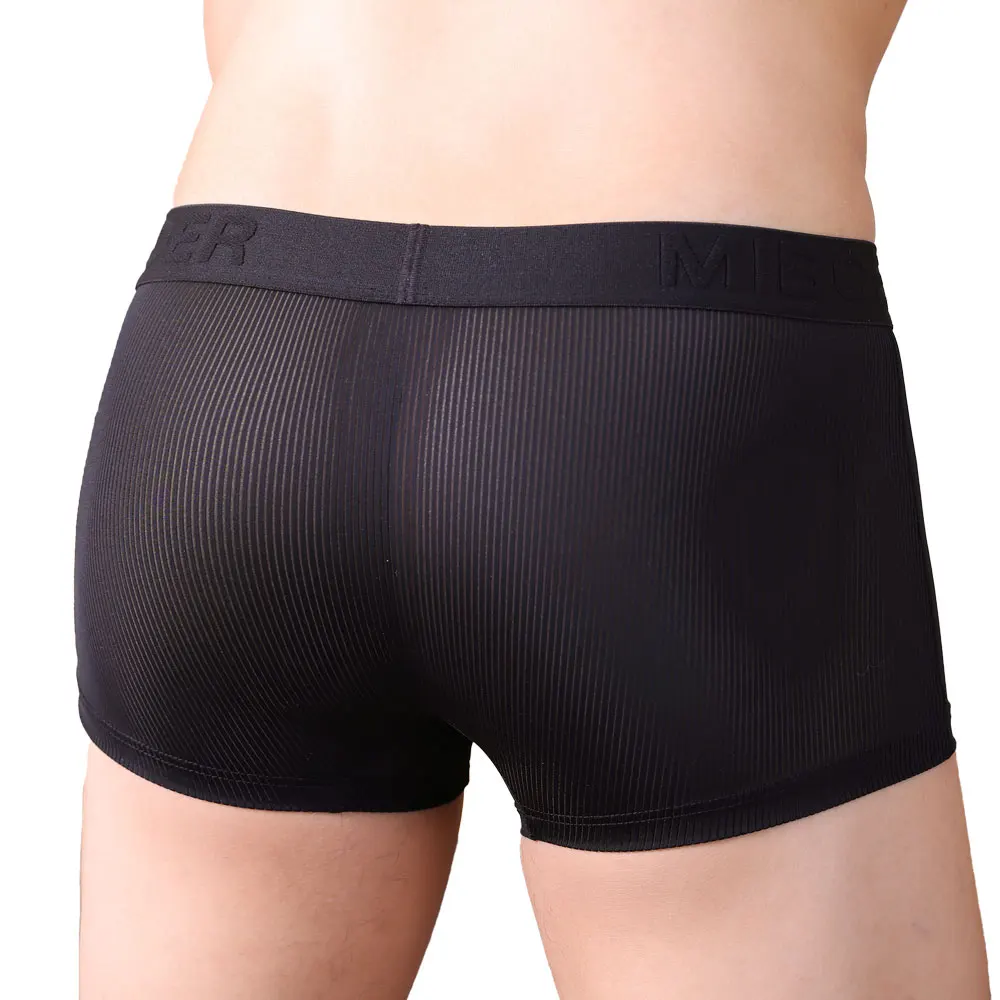 Men's Quick Dry Breathable Briefs Lightweight Cool Breeze Sexy Solid Color Underwear Flat Angle Comfortable Ice Sensation Pants